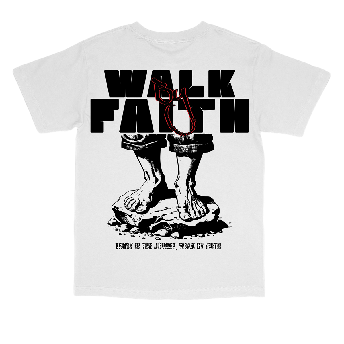 WALK BY FAITH TEE (WHITE)